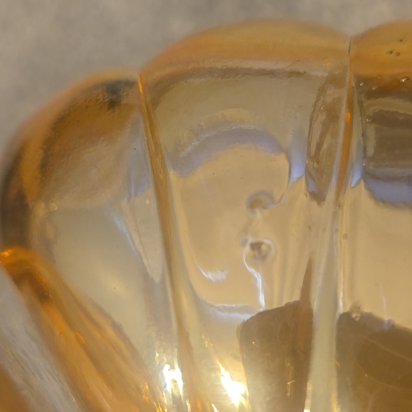 Vintage 1940s Jeanette 3 Leaf Clover Carnival Glass Relish Tray Trinket Candy - Picture 3 of 5